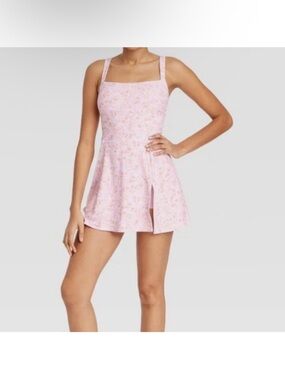 JoyLab Pink Floral Mini Dress